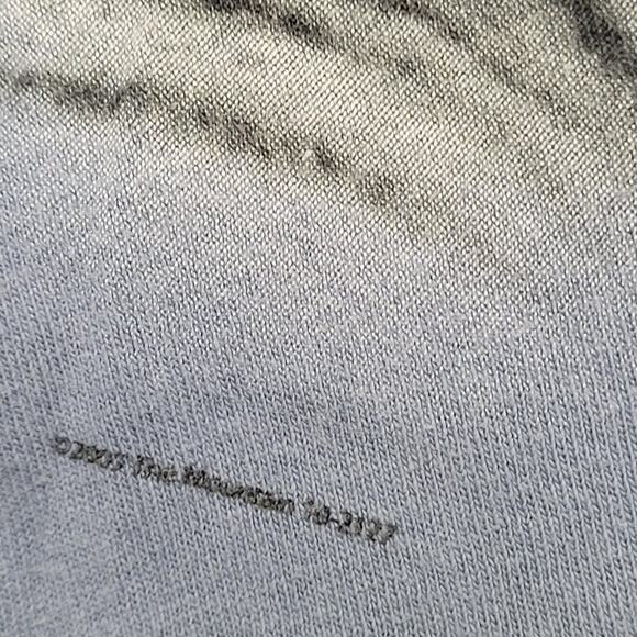 Vintage The-Mountain White Tigers Shirt Large 22x27 Faded Grayish Blue Y2K - Picture 5 of 15